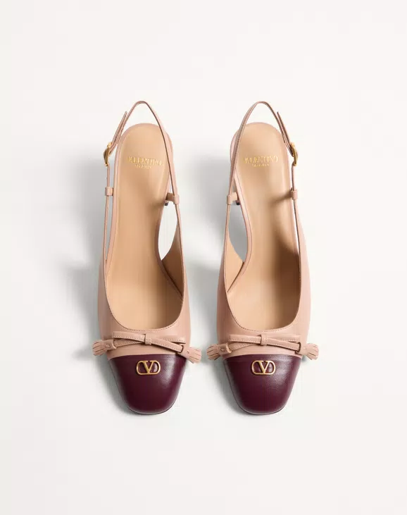 Valentino Valet Du Roi Kidskin Slingback Pumps 60Mm - Image 5